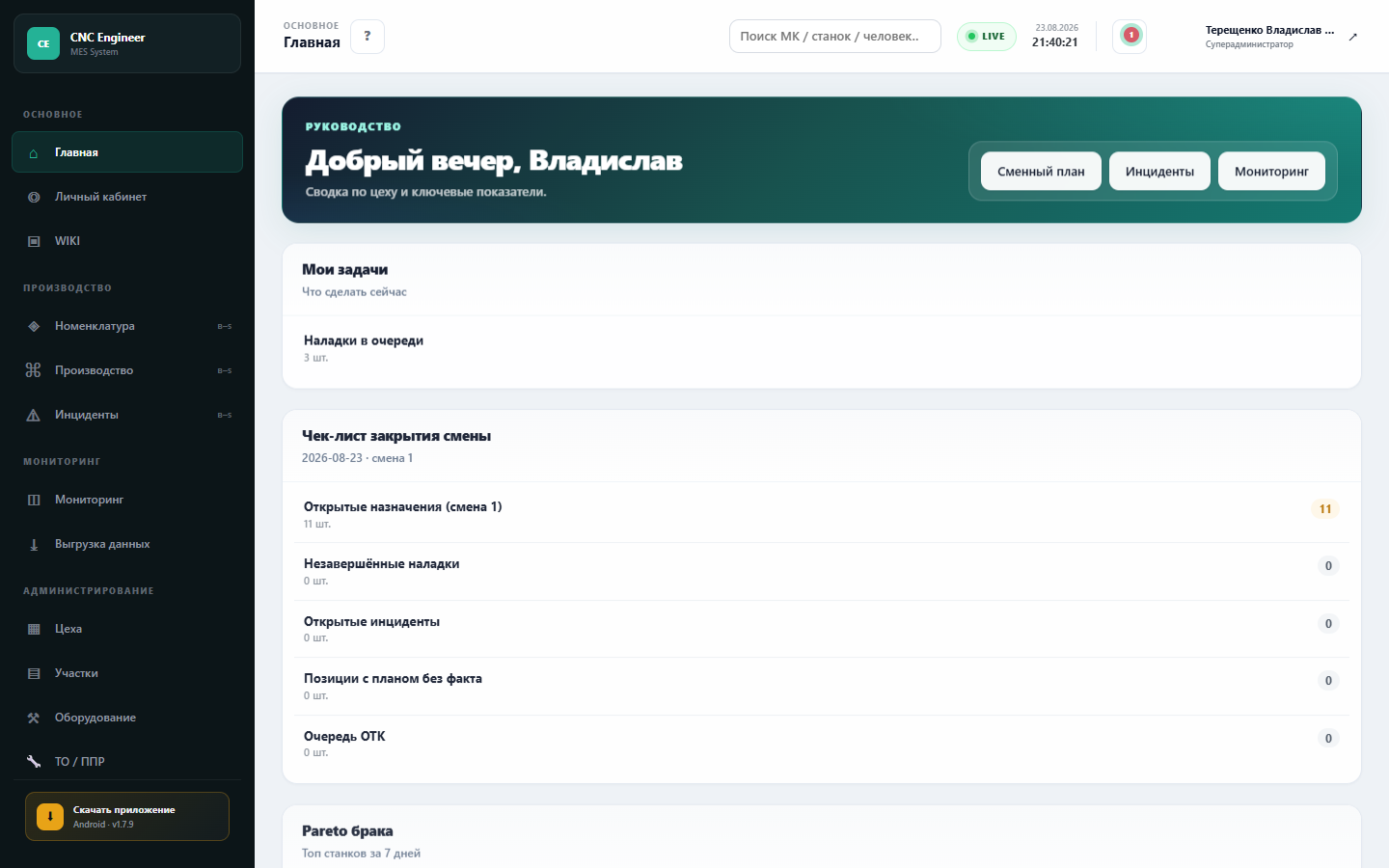 Главная